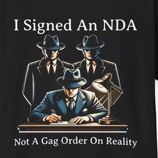 Funny UFO Conspiracy Graphic T-Shirt – Men in Black Humor Tee