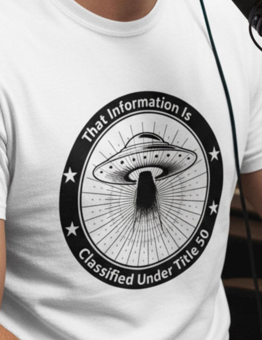 Classified UFO Testimony – Funny Disclosure Graphic T-Shirt
